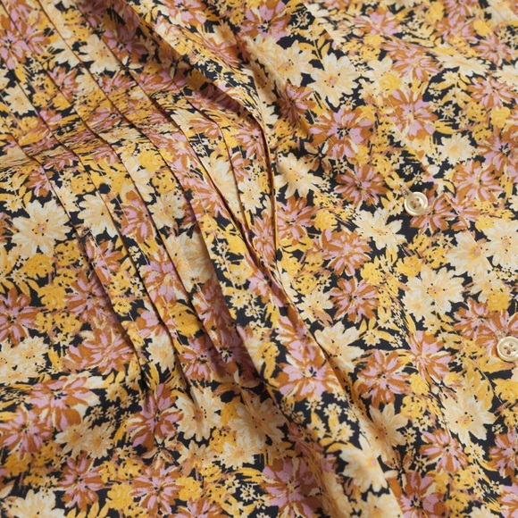 MNG Mango Cotton Floral Top size 6 - Picture 5 of 8